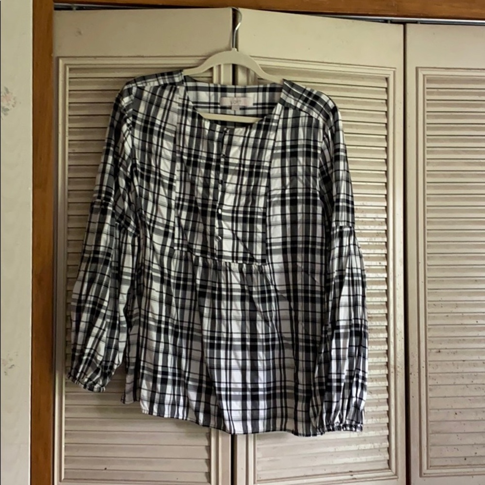 Women’s Plaid Long Sleeve Shirt